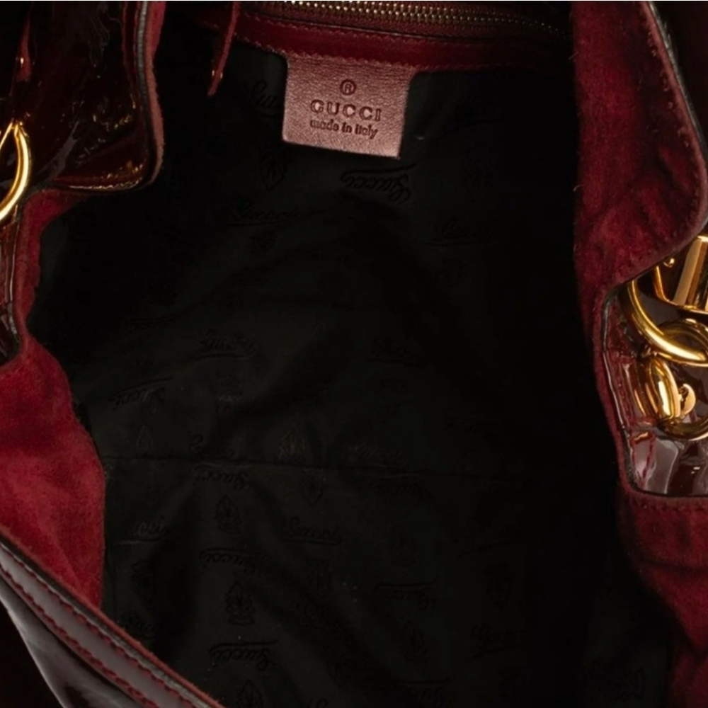 GUCCI Patent Leather Medium Indy Hobo - Picture 7 of 7